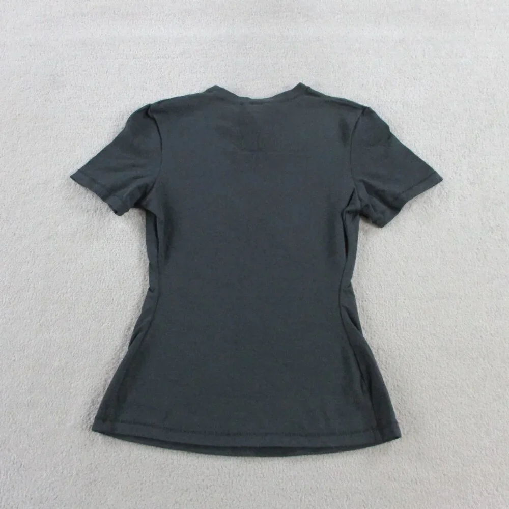 SKIMS Cotton Jersey T Shirt Womens XS Soot Black Crewneck Classic Casual Tee NWT - Picture 3 of 10